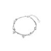VENTFILLE 925 Sterling Silver Bracelet For Women Girl Maple Leaf Frosting Double Layer Bead Fashion Jewelry Gift Dropshipping