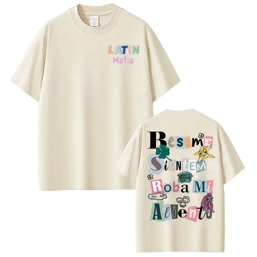 Rock Band Latin Mafia Album Printed T Shirts Men Women 100 Cotton High Quality Tshirts Fashion Punk Hip Hop Tshirt Streetwear