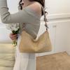 Handmade Woven Bags for Women, New Tide Fashion Retro Straw Tote Bag, Versatile Large Capacity Shoulder Bag