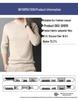 Men's Fleece-Lined Sweater with Half-High Neck, Soft & Close-Fitting, Thick Imitation Mink Knitwear for Middle-Aged & Young Men