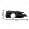 Fog Light Cover Grille For Vauxhall/Opel Vectra C 2002-2008 Fog Light Cover With Holes Car Accessories 13182921 13205877