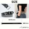 [Lamerry] Studded Belt, Unisex, Punk, Jeans, Y2K, American Casual, Stylish, Streetwear, Bling Bling, 115cm, Black