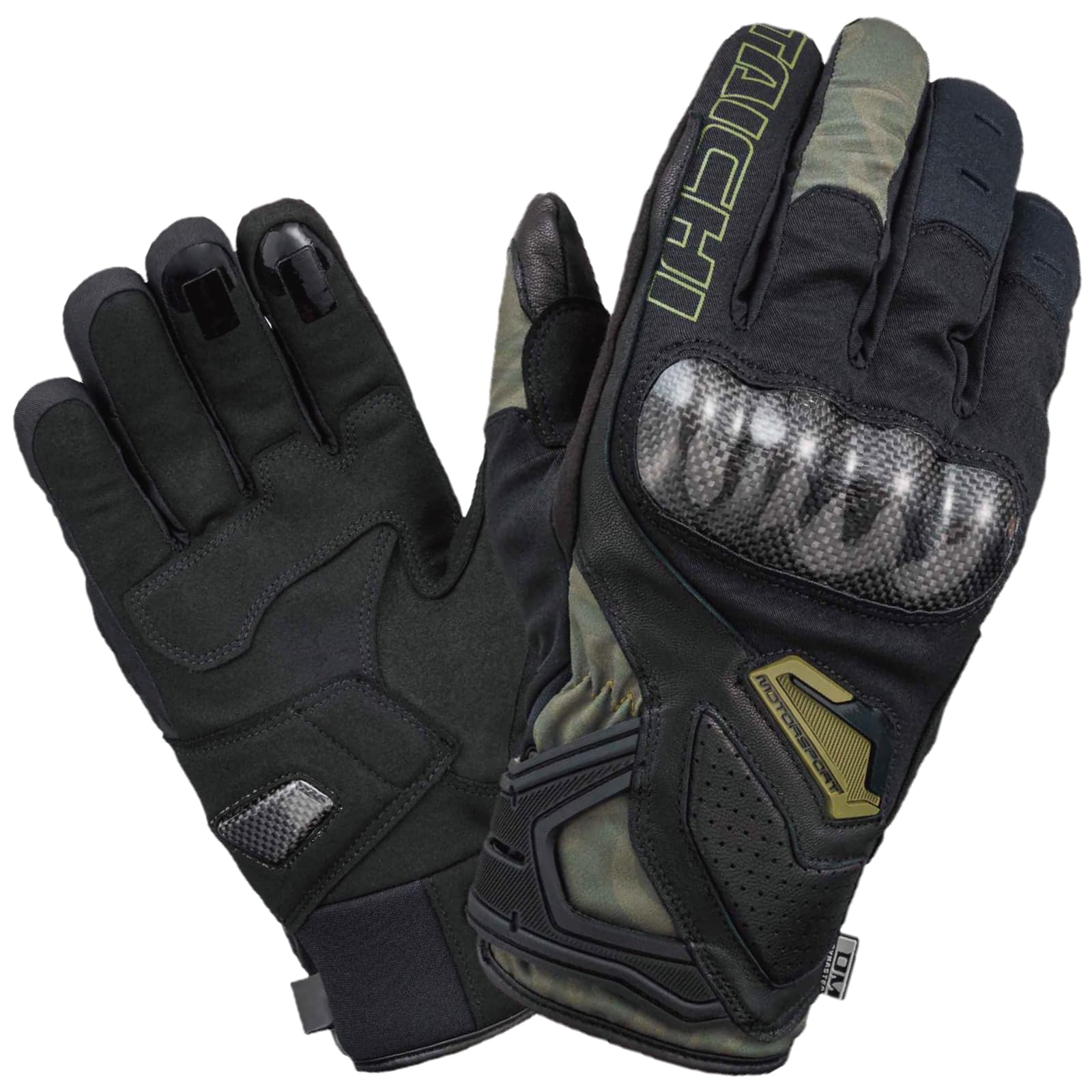 

RS Taichi Motorcycle Riding Touchscreen Carbon Winter Marble Size L Gloves, Autumn/Winter, Waterproof, Cold-Resistant, Warm, Compatible, Built-in
