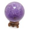 Polar Jade Amethyst Sphere - Good Fortune, Luck, Fortune Telling, Healing, Protection, Feng Shui Enhancement, Natural Stone Power Ball (50mm Diameter)