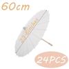 8/12/24/36/50PCS 60/84cm White Paper Umbrellas Wedding Paper Parasol for Guests Umbrella for Baby Shower Party Decor Photo Props
