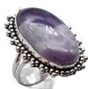 Amethyst Natural Gemstone Ethnic Antique Design Ring US Size-8.75 A4