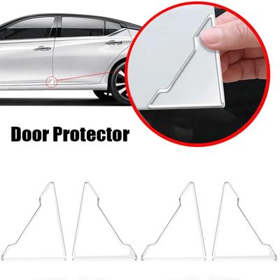 Car Door Corner  4Pcs  Anti-collision Covers Universal Transparent Silicone Protector Anti-Scratch Stickers Door Protection Cove