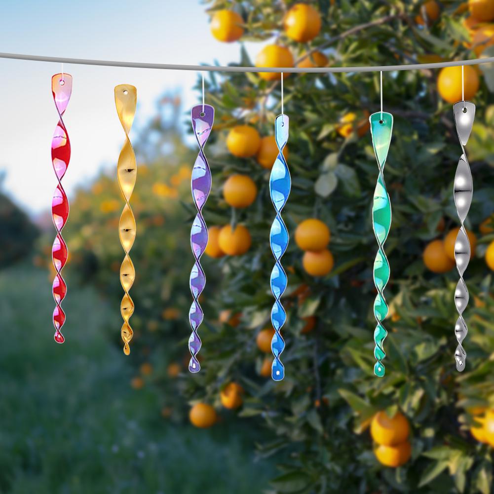 Vogelabweisendes Windspiel, wasserdicht, mit Vogelabwehrschraube und Trageband zur Gartendekoration
