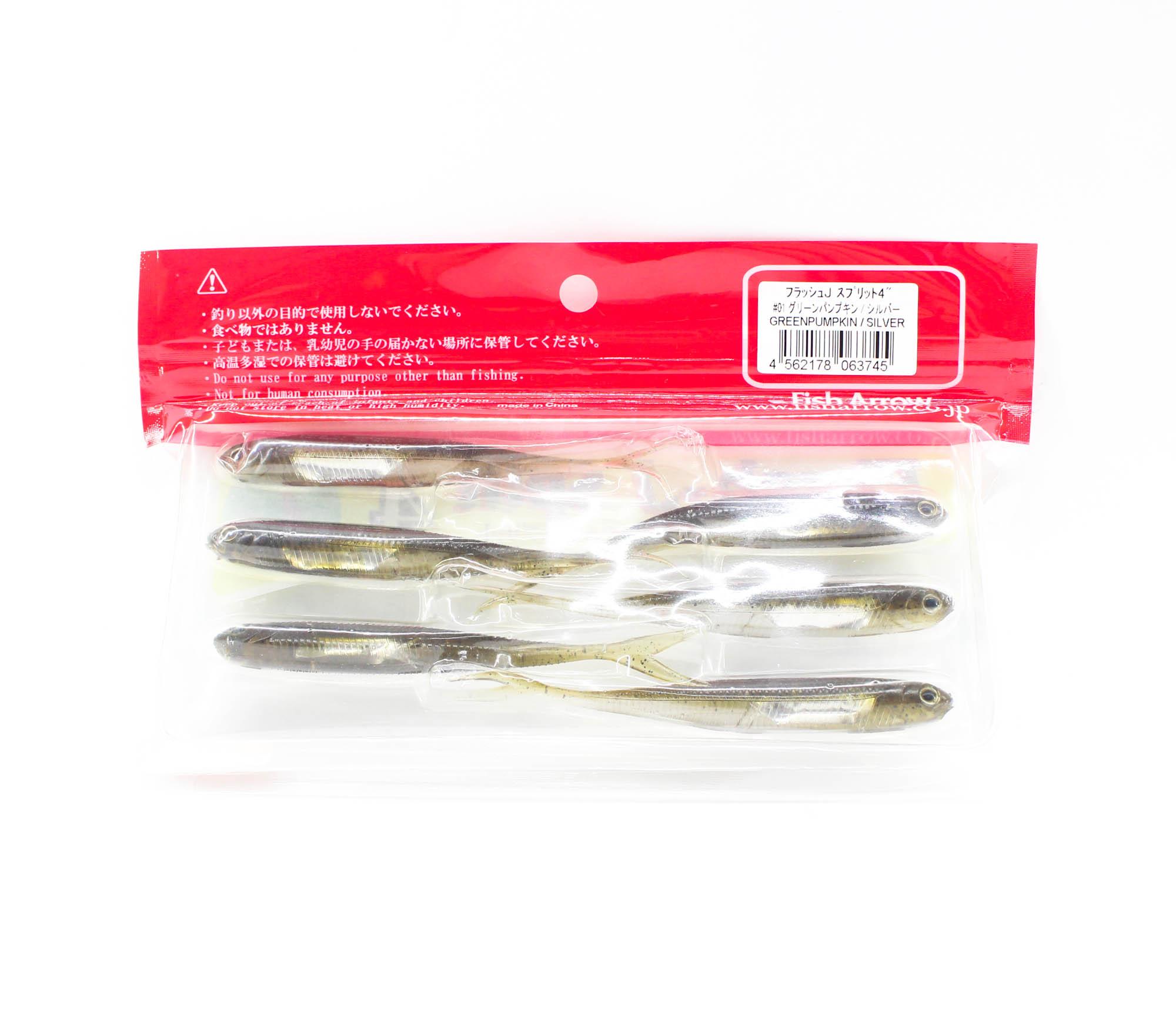 Fish Flèche leurre doux flash J 4 pouces 6 pièces par paquet # 07 (9438