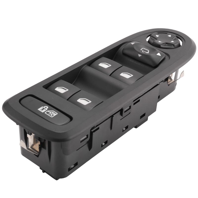 

2X Window Master Switch For 308 508 C5 5 Door Hatchback Wagon 96659465ZD 98026370ZD 96644917XT 96599975XT-A99D чорний
