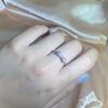 New Exquisite White Zirconia Bow Ring Sweet And Simple Party Birthday Gift  Stamp Fashion Jewelry