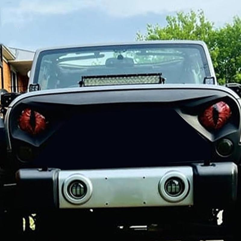 Beast Eyes Scheinwerfer-Aufkleber, Tieraugen-Autoscheinwerfer-Aufkleber, 3D-Stereo-Augen, Jeep-Scheinwerfer-Aufkleber, Autofenster-Stoßstangen-Dekoration