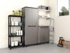 4-Tier Black Garage Storage Shelf For Basement Pantry Garage
