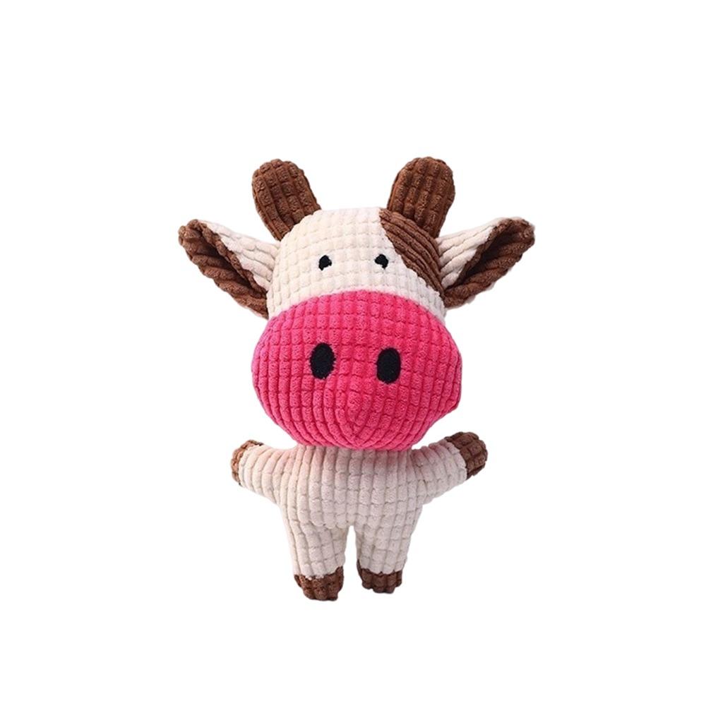 

Portable Sounding Doll Dogs Toy Tooth Cleaning Interactive Pet Companion Toy Cute Soft Squeaky Toy
