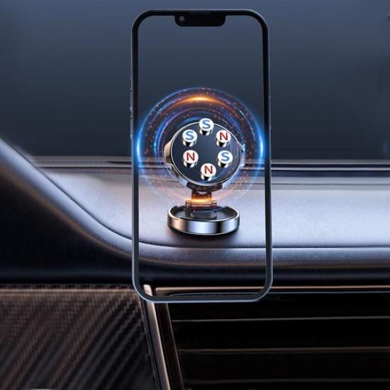 360° Rotating Magnetic Phone Holder Stand Car Dashboard Mount Kit Accessories