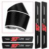 1/4/5Pcs Car Door Sill Carbon Microfiber Protector Sticker For Ford ST Line Edge Explorer Transit Ranger Kuga MK2 Fusion Mustang