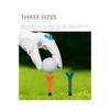 50 Pack Plastic Golf Tees Engineered To Reduce Friction & Side Spin, Unique Golf Gifts for Golfers