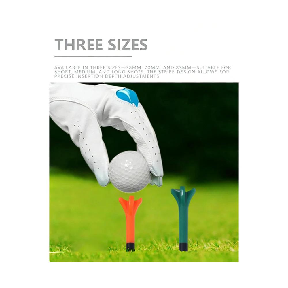 50 Pack Plastic Golf Tees Engineered To Reduce Friction & Side Spin, Unique Golf Gifts for Golfers