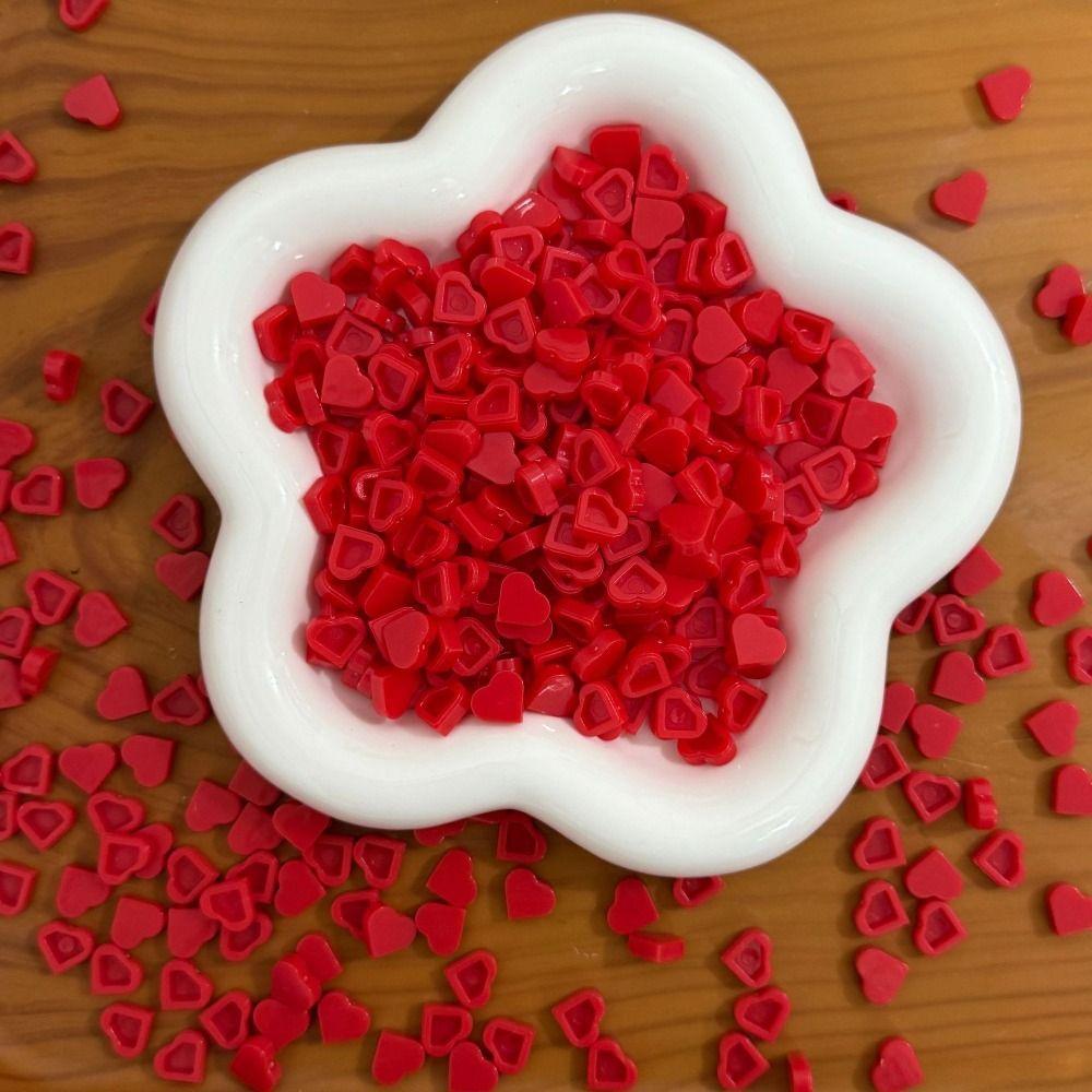100g Crunchy Heart Brick Particles Slime Fillers Stuffing Building Blocks Kids Adult