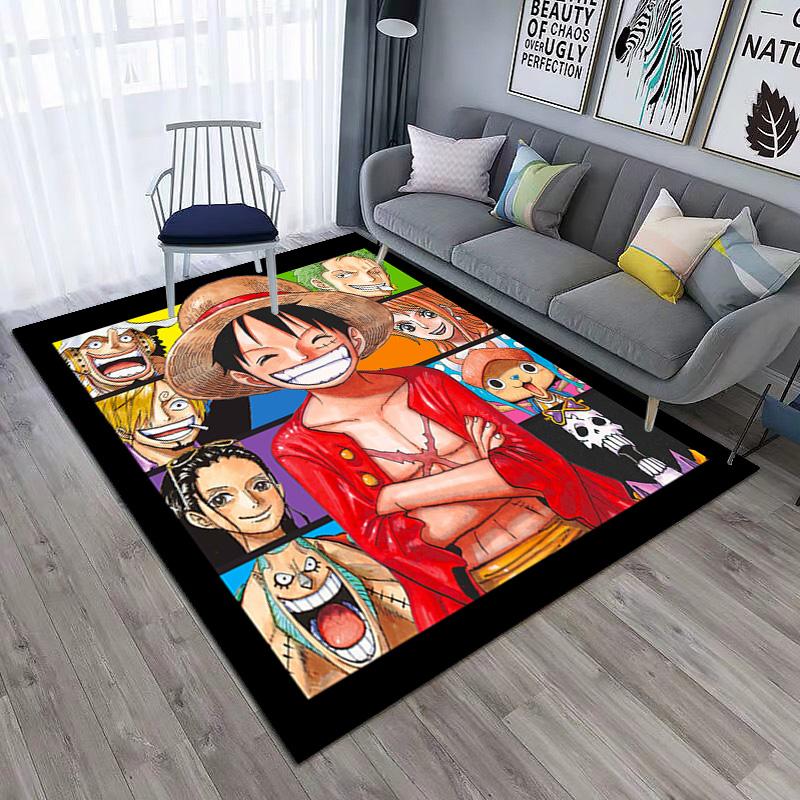 Starring the Japanese Cartoon ONE PIECE Monkey D. Luffy Carpet Is Suitable for Living Room and Bedroom Doormats Office Balcony Decorative Carpet V20