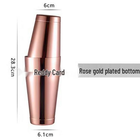 304 Mirror Stainless Steel Etched Pattern Boston Cocktail Shaker