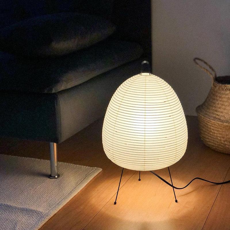 Lampada Da Scrivania Lanterna In Carta Di Riso, Lampada Da Tavolo Vintage 21 Cm Per Camera Da Letto, Soggiorno O Ufficio, Luce Calda E Diffusa