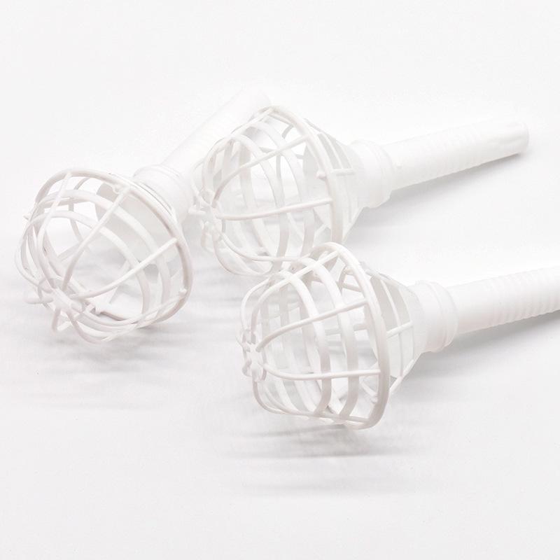 Foam Handle Bouquet Set 1 Bridal Floral Wedding Flower Holder Lace Collar Decoration Diy