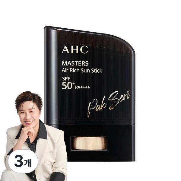 

AHC Masters Air Rich Sun Stick SPF50+ PA++++, 14г, 3 штуки Популярная корейская косметика