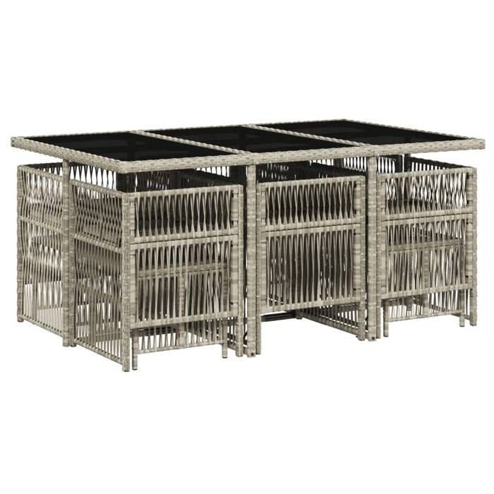 VidaXL Garden Dining Set with Cushions 11 Pcs, Patio Table and Chair, Patio Furniture, Furniture 3210971