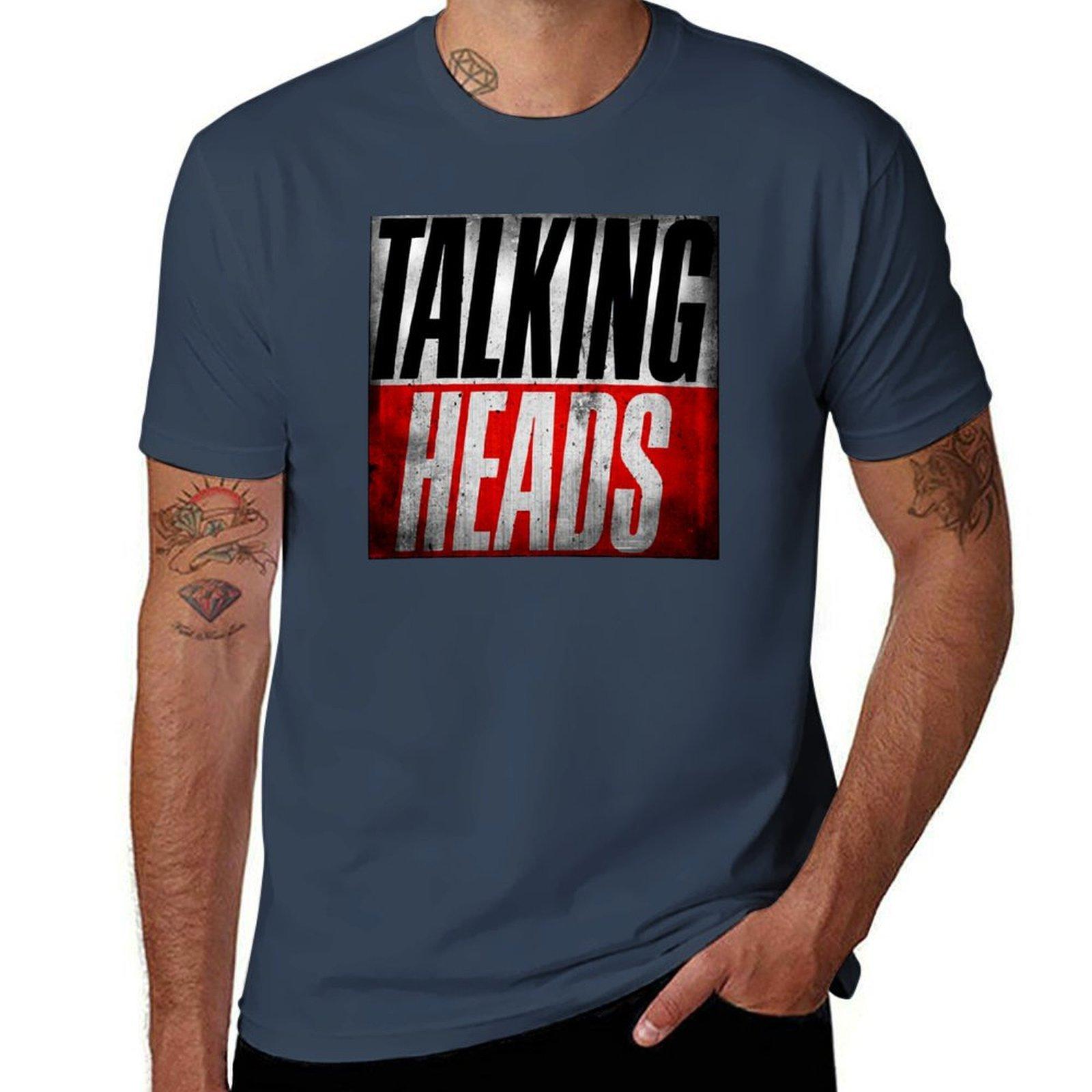 Talking Heads Abstract TShirt Casual Breathable Short Sleeve Top S