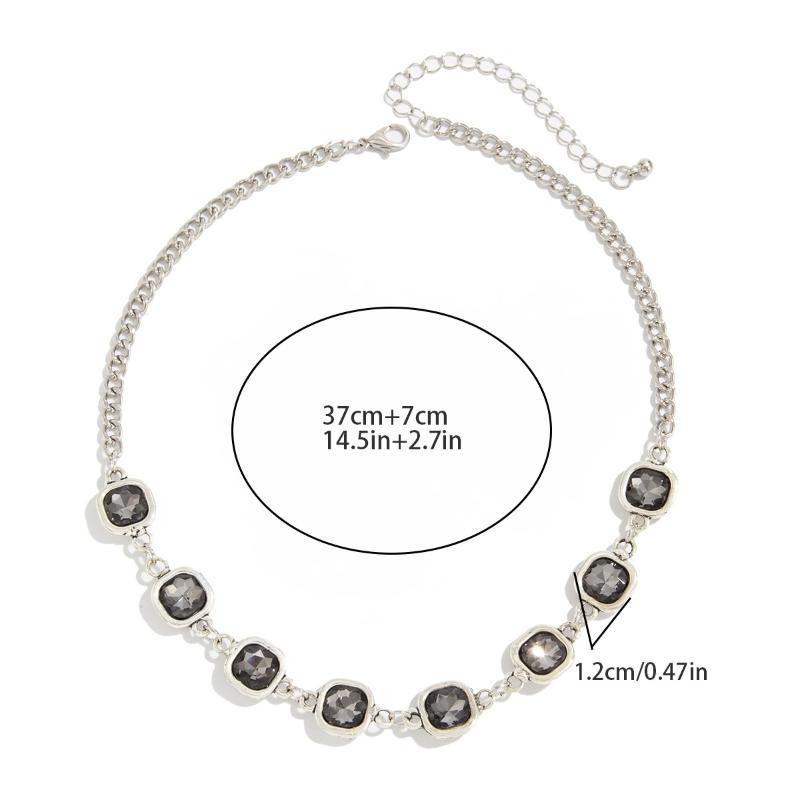 Trendy Elegant Black Acrylic Pendant Earring Necklace Bracelet For Women Minimalist Daily Wear Jewelry Accessories Gift