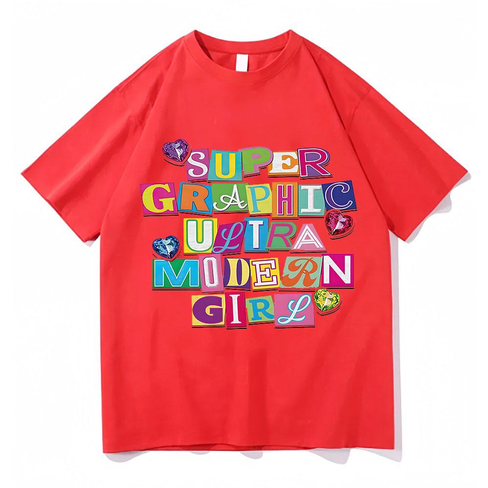 

Red Wine Supernova T-shirt Men/Women Super Graphic Ultra Modern Girl Clothes Chappell Roan Harajuku Summer Short Sleeve T Shirt 4XL