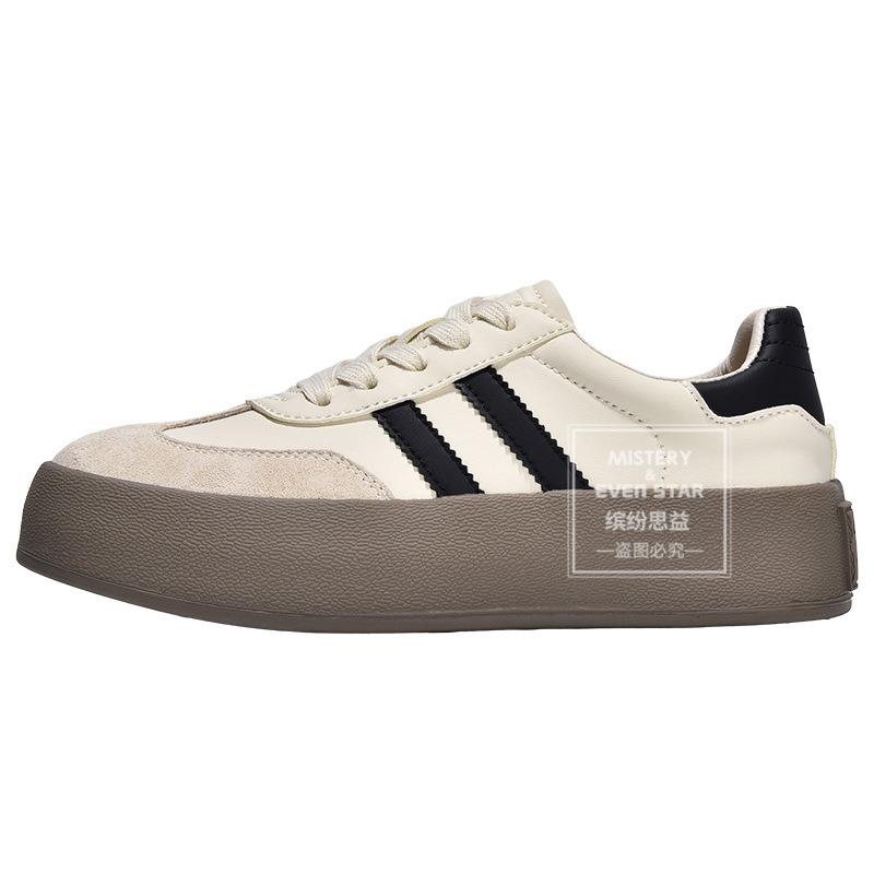 Autumn new casual sports board shoes versatile platform white shoes 1119