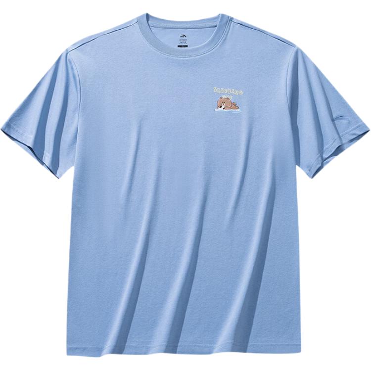 Anta × Line Friends Collaboration Lifestyle Series Simple Sports Loose Casual Short Sleeve T-Shirt Unisex tops 172628115-4 M