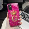 For Samsung M52 5G Case Galaxy M14 SM-M526B SM-M146B Phone Case ShockProof Fashion Initial Letter Hard Tempered Glass Back Cover