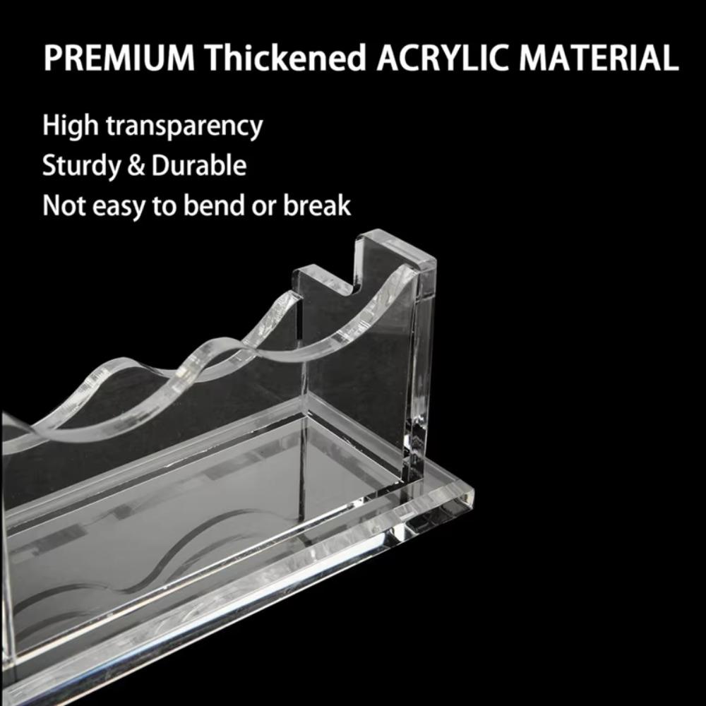 Acrylic Name Card Display Stand Transparent Desktop Display Holder  Office