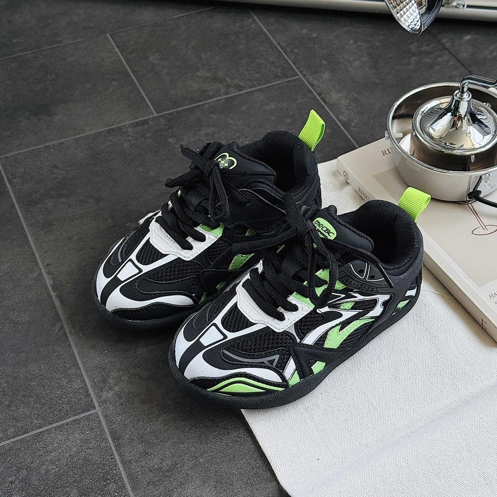 XSHX Paris Schwerindustrie Retro Komplizierte Dad Board Schuhe Dünne Sohle Funktion Jungen und Mädchen Herbst Neu Wenzhou Klettverschluss Trendy Cool