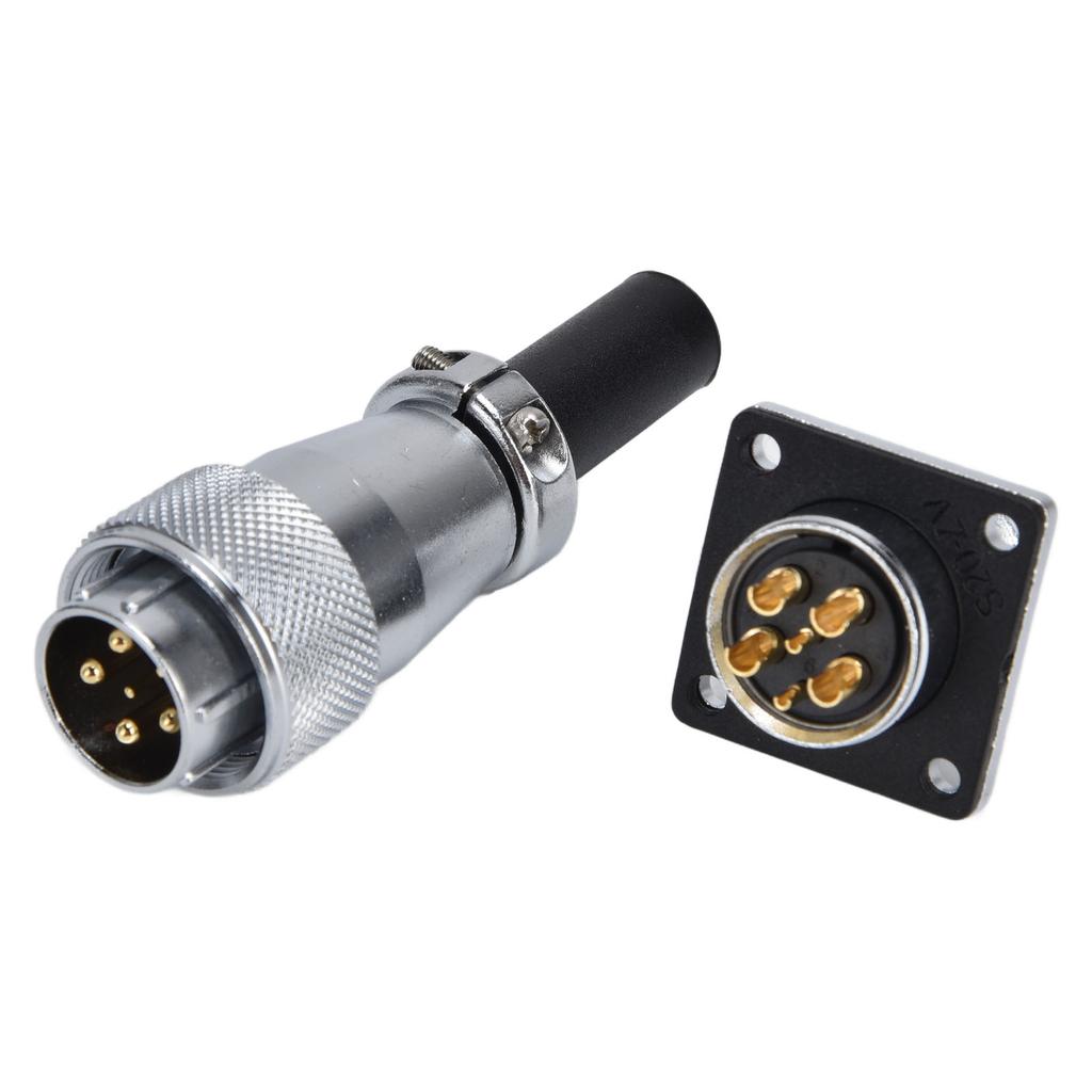 6 Pin Aviation Connector Zinc Alloy Waterproof WS20 Aviation Plug and Socket AC 500V