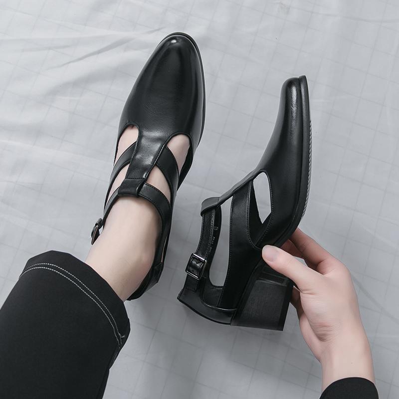 Fashion Designer Hot Selling Brand Men's Pointed Sandals Trendy Summer Breathable Casual Shoes Interview Commuting Men's Business Shoes