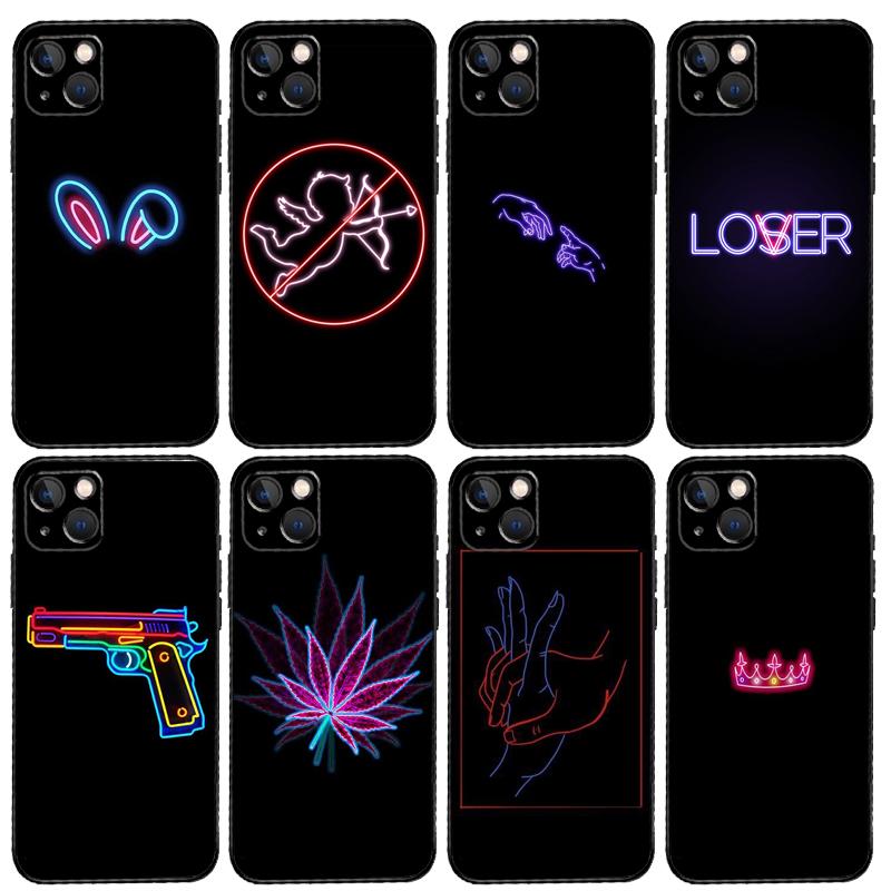Neon Light Case For Xiaomi 13 14 15 Ultra 11T 12T 13T 14T Pro Cover For POCO X7 Pro X3 X5 X6 F5 F6 F7