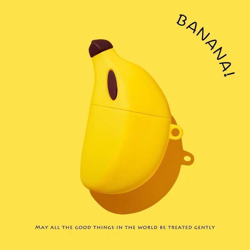 

Earphone Case 6 Th Generation 5 Th Generation Applicable to Apple Airpods4 Protective Case Airpods2 Earphone Case Pro2/Airpod3 Banana