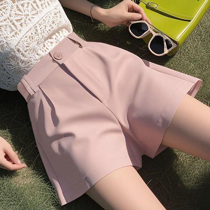 2026 Korean Style Women's Summer Suit Shorts, Slimming A-line, Loose Wide-leg, Versatile Casual Pants