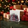 Holiday Napkin Dispenser Christmas Holder, Wooden Tissue Dispenser, Cute Santa Claus Xmas Vertical Paper Towel Storage Tree Freestanding Cocktail