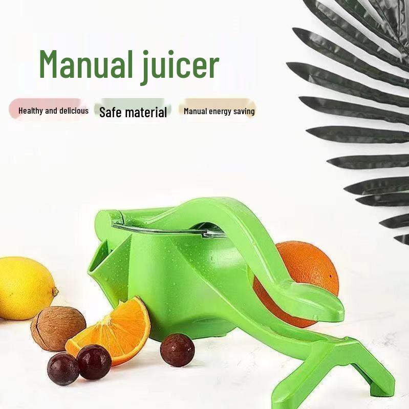 Multifunctional Manual Lemon and Fruit Juicer - Compact Plastic Design for Household Use