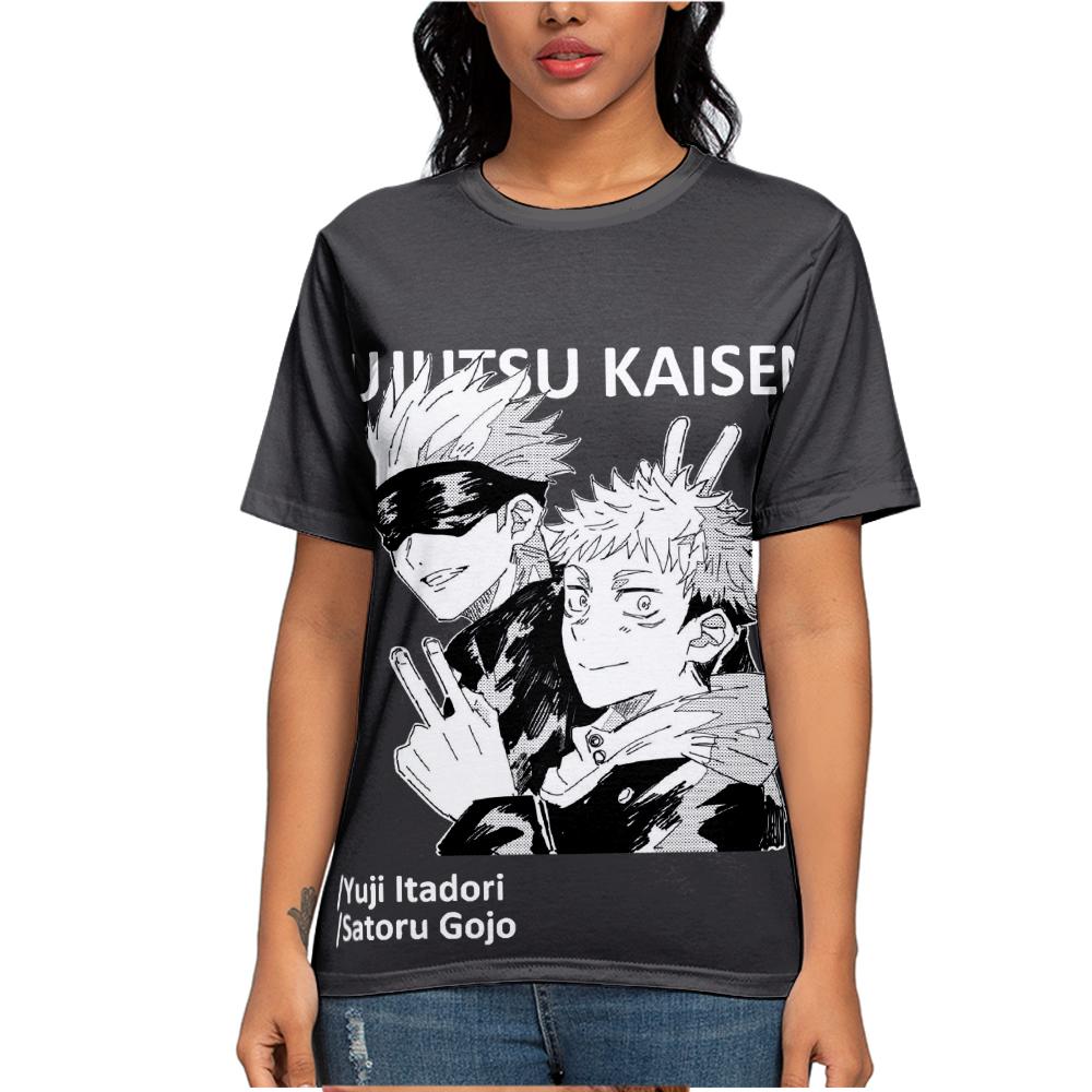 Jujutsu Kaisen T Shirt for Men Women Summer Clothing Fitness O Neck Anime Man T-shirt for Male Oversized New Men T-shirts Tops