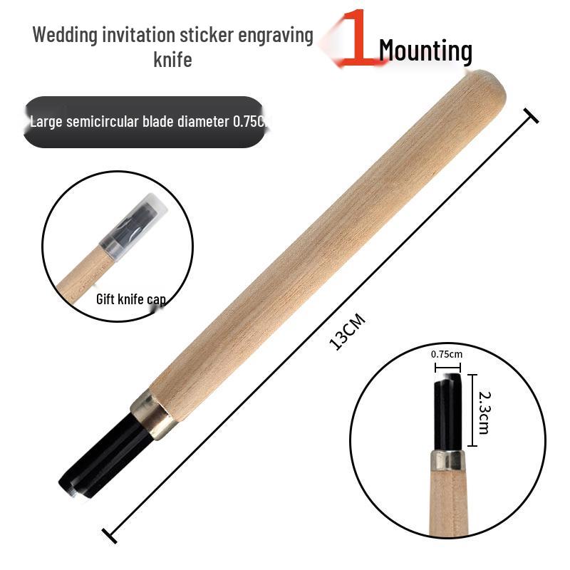 Wood Carving & Stamp Making Knife Set for Weddings