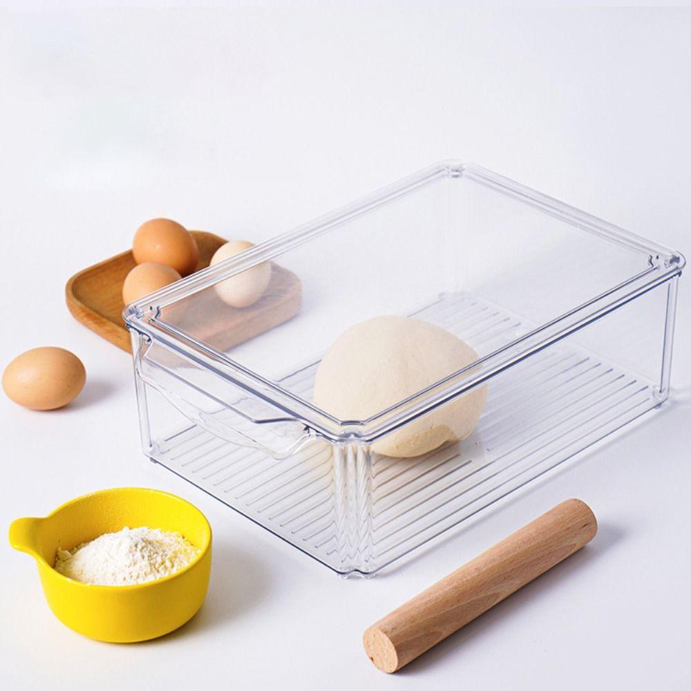 Transparent Dough Proofing Box Large Capacity Food Crisper Food Storage Box  Baking