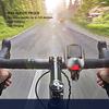 Solar Bike Front Light 3 Modes IPX4 Water Proof Rechargeable Bike Headlight with 5 Modes Horn Solar Bike Front Light with Horn