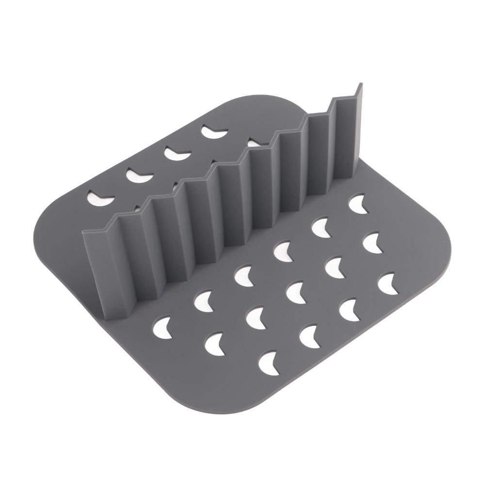 Non-Stick Air Fryer Liner With Divider Air Fryer Pan Reusable Silicone Baking Pan  Home Kichen