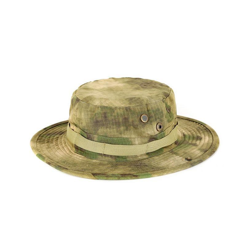Herren Camouflage Sonnenschutz Fischerhut - Outdoor Angelhut mit runder Krempe